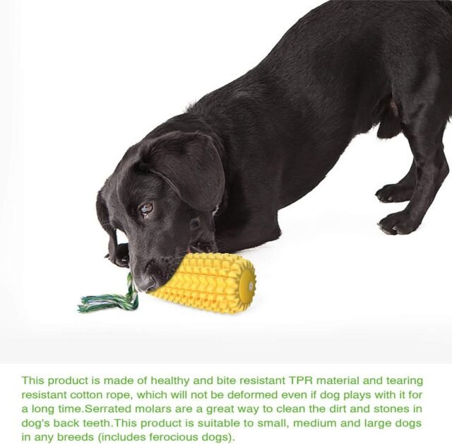 Carllg Dog Chew Toys for Aggressive Chewers, Indestructible Tough Durable Squeaky Interactive Dog Toys, Puppy Teeth Chew Corn Stick Toy for Small Medium Large Breed - Image 2