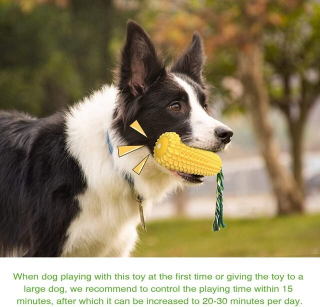 Carllg Dog Chew Toys for Aggressive Chewers, Indestructible Tough Durable Squeaky Interactive Dog Toys, Puppy Teeth Chew Corn Stick Toy for Small Medium Large Breed - Image 5