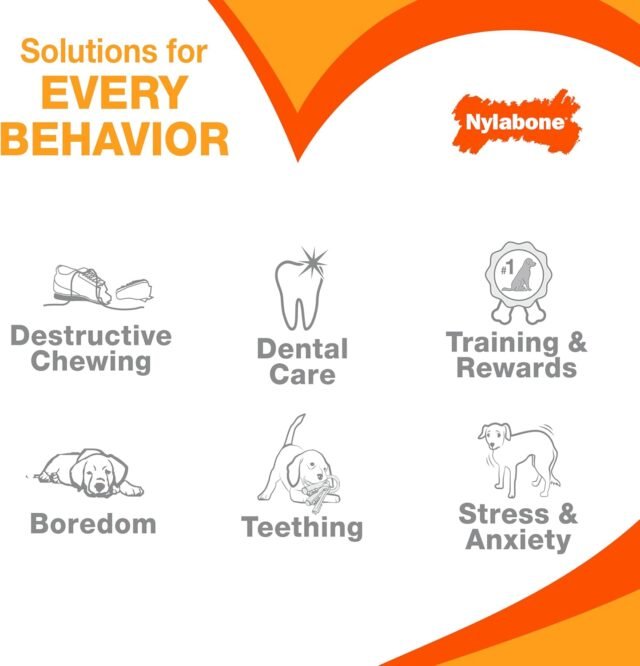 Nylabone Customer Favorites Power Chew Toy Bundle for Dogs, Indestructible Dog Toys for Aggressive Chewers, Pack of 3 Dog Toys, Flavor Medley, Large Dogs - Up to 50 lbs, 3 Pack - Image 2