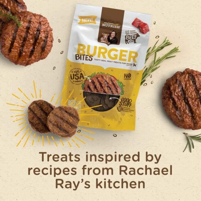 Rachael Ray Nutrish Burger Bites Beef Recipe With Bison Dog Treats, 12 oz. Pouch - Image 6