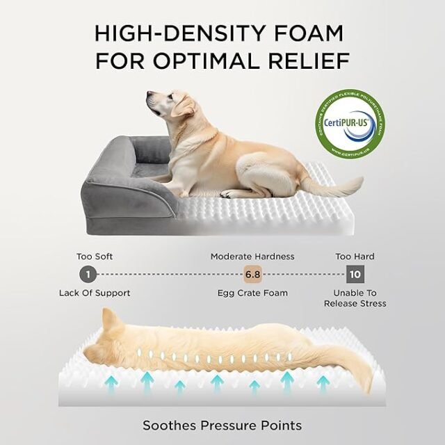 Bedsure Orthopedic Dog Bed Medium Size Dogs - Image 2