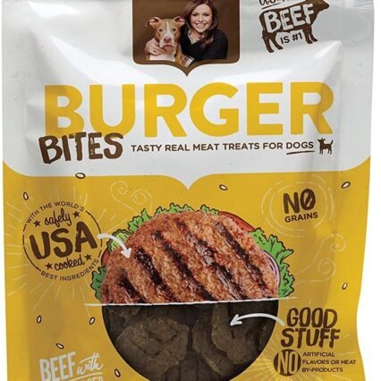 Rachael Ray Nutrish Burger Bites Beef Recipe With Bison Dog Treats, 12 oz. Pouch