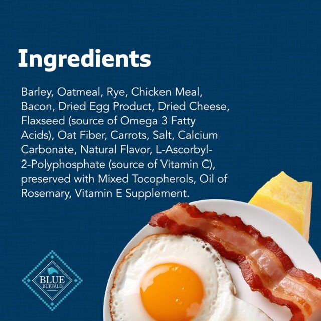 Blue Buffalo Health Bars Crunchy Dog Biscuits, Oven-Baked With Natural Ingredients, Bacon, Egg & Cheese , 16-oz Bag - Image 9