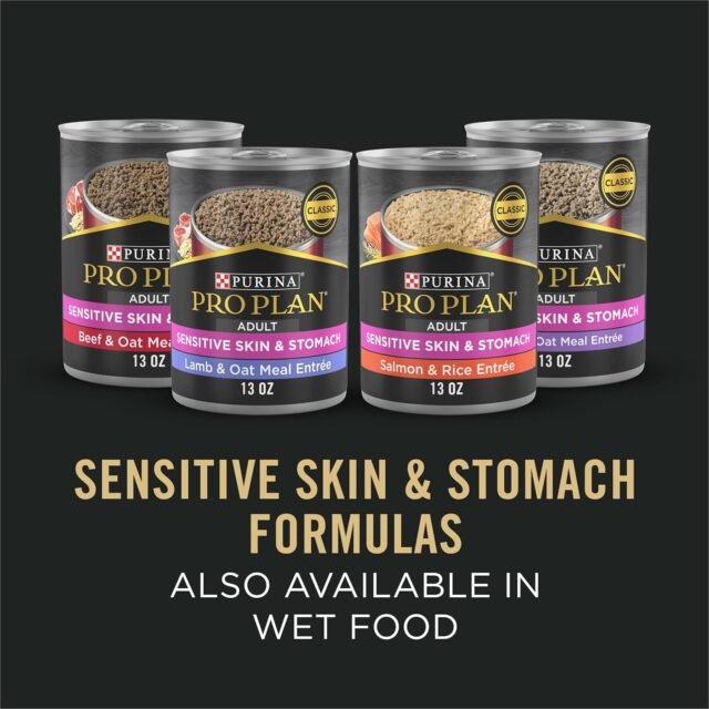 Purina Pro Plan Sensitive Skin and Stomach Dog Food Dry, Adult Salmon & Rice Formula, Digestive Health - 16 lb. Bag - Image 4