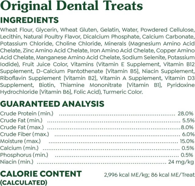 Greenies Original Regular Dental Dog Treats, 36 oz. Pouch (36 Treats) - Image 7