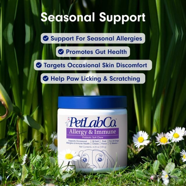 PetLab Co. Allergy & Immune Probiotics for Dogs, Support Seasonal Allergies, Gut & Digestive Health - Pork Flavor - 30 Soft Chews - Image 6