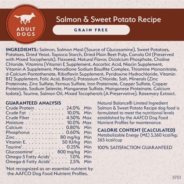 Natural Balance Limited Ingredient Adult Grain-Free Dry Dog Food, Salmon & Sweet Potato Recipe, 24 Pound (Pack of 1) - Image 5